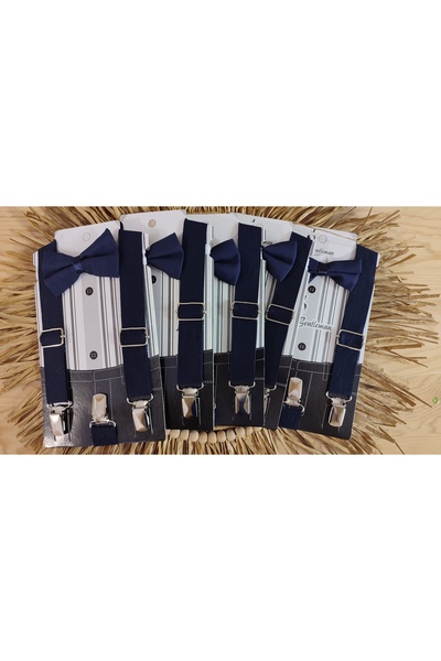 Monkabox Дитячий комплект підтяжок з синьою бабочкою, 1-5 років