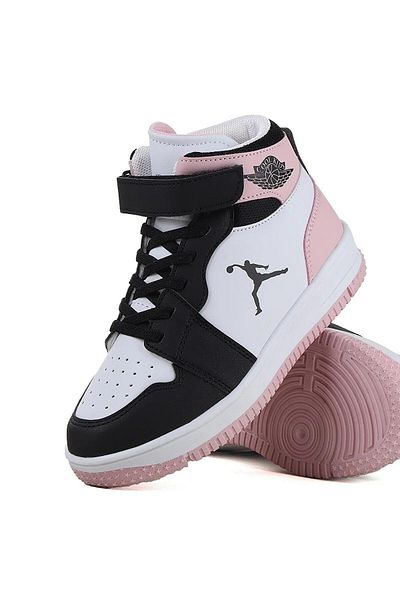 Pabuçland Pantofi de baschet confortabili pentru copii, cu velcro înalt - foarte ușoare