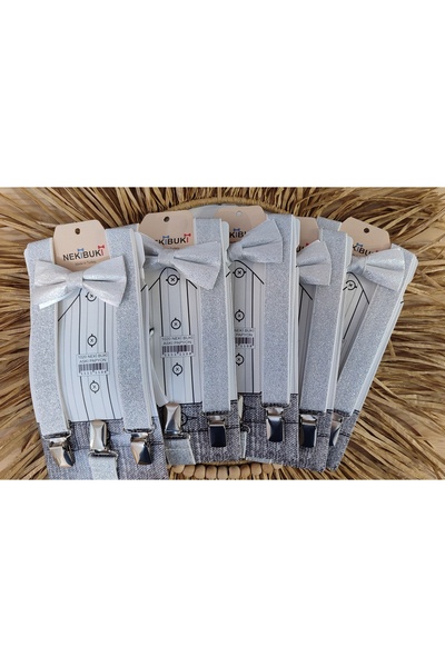 Monkabox Сріблясто-сірий блискучий 5 шт. Набір підвісок для метеликів