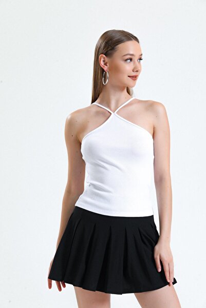 Miss Murem Adjustable Strap Camisole Athlete-white