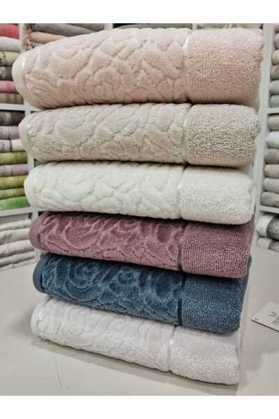 Nurpak Набір рушників для рук Sevgi 6 штук 50x90 см бавовна