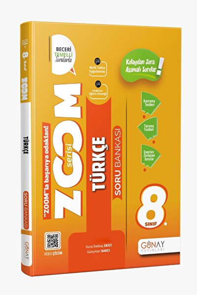 Günay Yayıncılık GÜNAY YAYINLARI 8. SINIF LGS ZOOM SERİSİ TÜRKÇE SORU BANKASI...