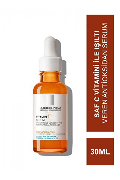 La Roche Posay Saf C Vitamini İçerikli Işıltı Veren Antioksidan Ve Kırışıklık Önleyici Serum 30 ml