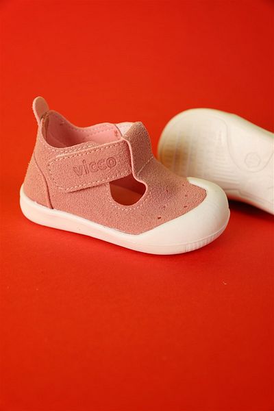 Vicco Size 19-21 Loro Baby Girl Powder First Step Shoes
