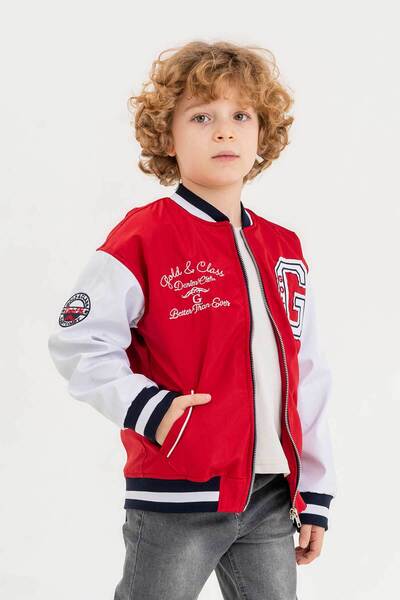 Gold Class Kidswear Double Pocket Waterproof Boy's College Jacket