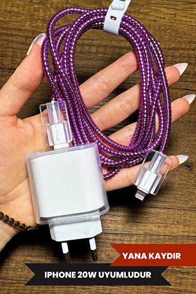 WANNA PROTECT 18W/20W Uyumlu Baskısız Şeffaf Şarj Başlığı Adaptörü Koruma Kab...
