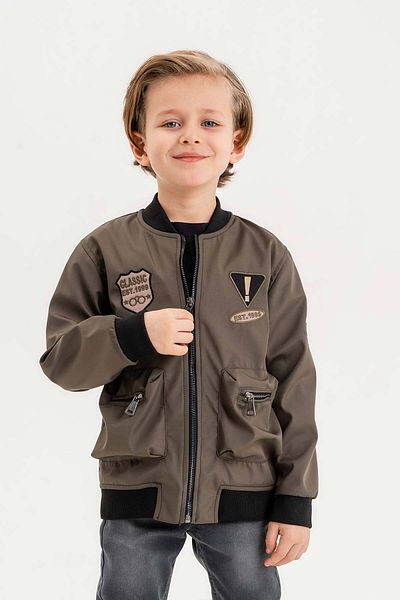 Gold Class Kidswear Водоустойчиво момчешко яке с подплата с цип и джобове за балони