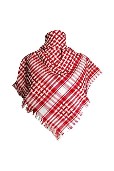 Özgöksu Şapka Pushi Patterned Cotton Palestine Kefiye - Authentic Shawl