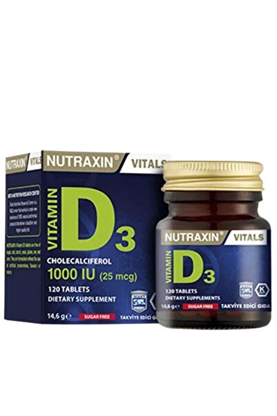 Nutraxin D3 Vitamini 120 Tablet- Vitamin Ve Mineral Takviyesi