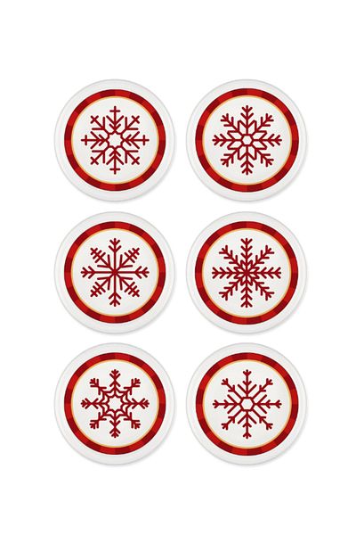 The Mia Snowflake 6-Piece Snack Bowl