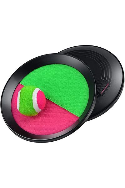 Factorial Horse hold Hard Hook and Loop Ball Catch Game Set Children's Game Fun Sports Toy Play Tennis
