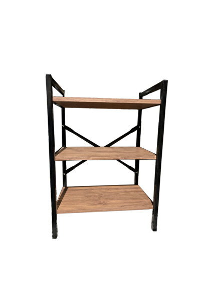 Tedarikcenter Dekoratif 3 Raflı Mutfak Dolabı Metal Ayaklı Çok Amaçlı Mutfak ...