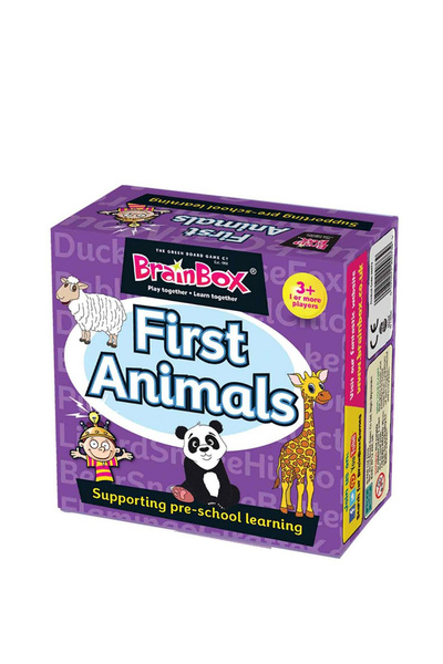 Green Board Games First Animals İngilizce BrainBox İlk Hayvanlarım Kutu Oyunu