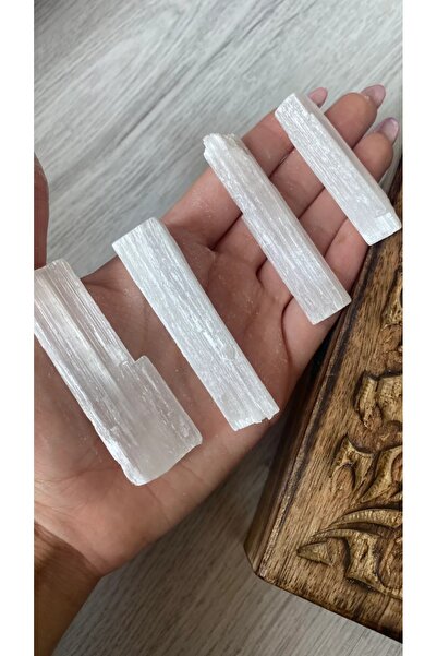 Elifsu Jewelry Selenit Taşı Çubuk Ham Doğal Taş