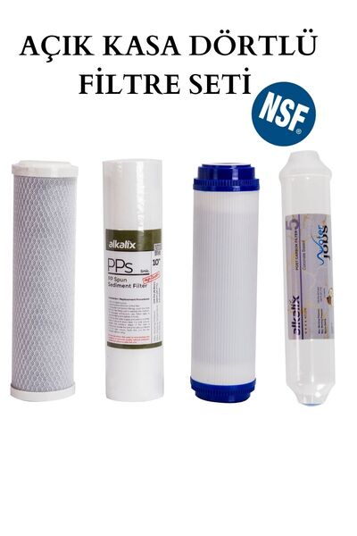water jobs Açık Kasa Su Arıtma Cihazı Dörtlü Filtre Seti / Nsf Sertifikalı / ...