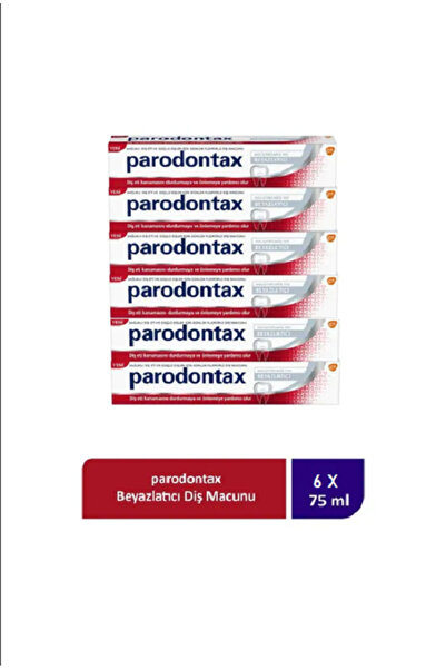 Parodontax 6 ADET Beyazlatıcı Diş Macunu 75 Ml