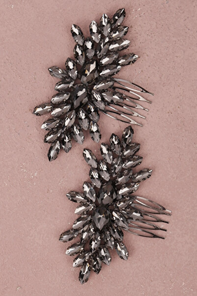 Limelia Accesoriu de păr pentru costum de nuntă dublu pentru mirese Accesoriu...