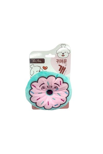 Ans Imported Round Singing Plush Toy for Dogs 12 cm Blue