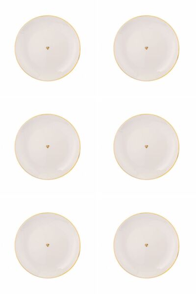 Porland Date Düz Tabak 17cm 6 lı 04ALM005810