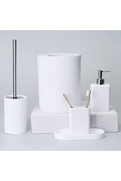 Selim Linen Toilet Brush White