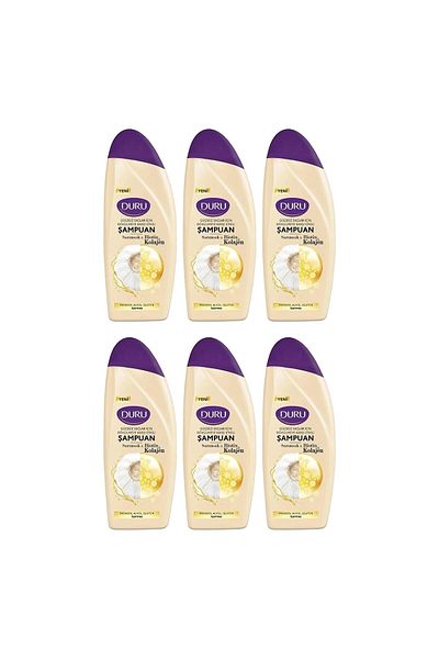 Duru 6x500 ml Garlic and Biotin Collagen Anti-Spill Shampoo