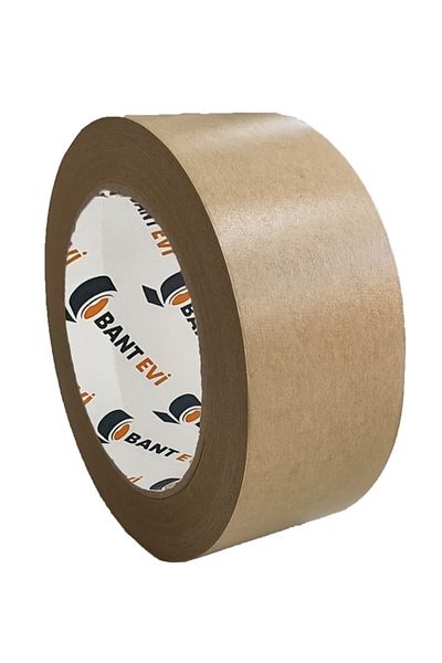 BANT EVİ Kraft Tape 45mmx50m Brown Paper Duct Tape with Silicone