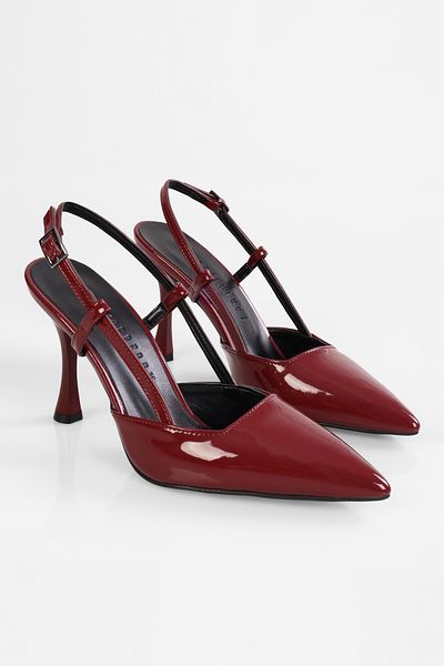 Shoeberry Жіночі туфлі Tony Burgundy з лакованої шкіри на шпильці