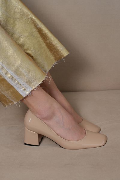 Sibel Durmaz Zeus Skin Blunt Toe Heeled Shoes