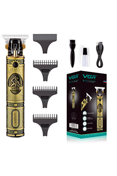VGR RenkStore V-085 Profesyonel Çelik T9 Bıçaklar Saç Ense Sakal Vücut Tıraş Makinesi