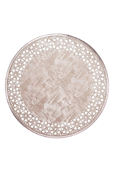 MEVAHALI EKO HALI BIANCA Q YUVARLAK Klasik Ve Modern Lazer Kesim İşlemeli Oym...