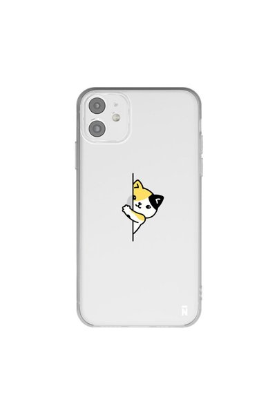 Casen حافظة هاتف من السيليكون الشفاف بتصميم Cat Lover لهاتف iPhone 11