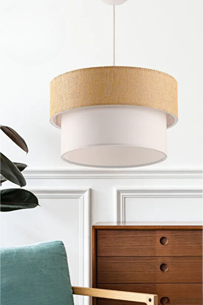 Art&Gift Rakkas Otantik Hasır Beyaz Pasta Sarkıt Yatak Odası Avize Salon Avize Yemek Odası