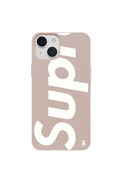 Casen حافظة هاتف من السيليكون بتصميم SUP باللون الوردي الفاتح لهاتف iPhone 13