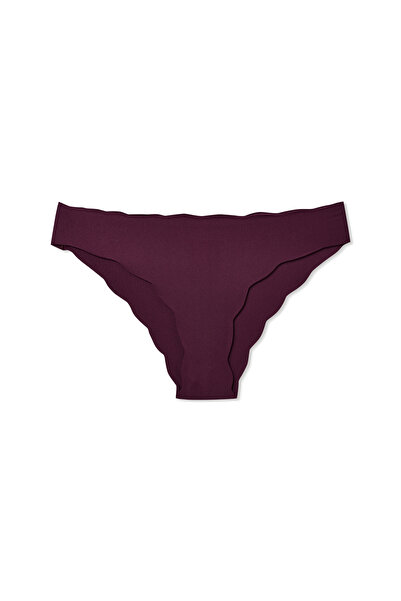 HNX 4-панельні лазерні трусики з хвилястими краями та поясом