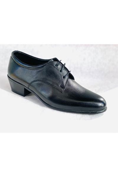 EyuBali % 100 Deri Yumurta Topuk Bağcıklı Erkek Ayakkabı