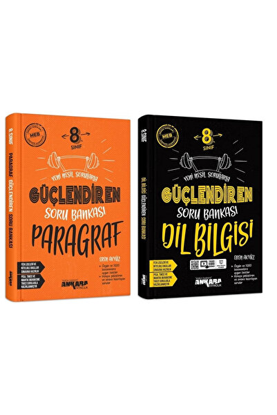 Ankara Yayıncılık 8.Sınıf Paragraf ve Dil Bilgisi Güçlendiren Soru Bankası Seti