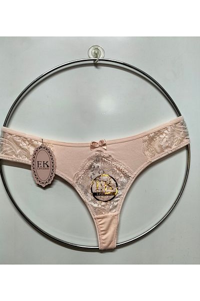 F.K Lace Detailed Cotton Brazilian Imported Panties