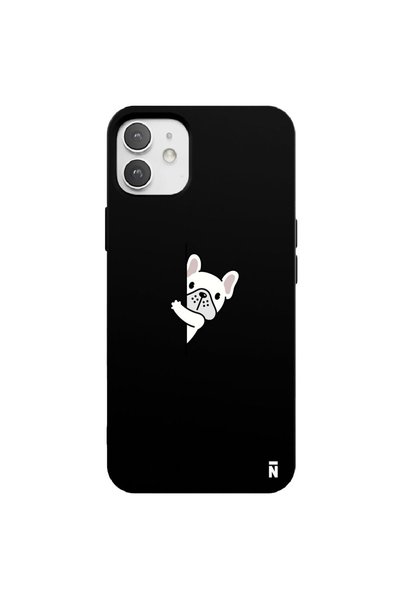 Casen حافظة هاتف من السيليكون باللون الأسود بتصميم Dog Lover لهاتف iPhone 12