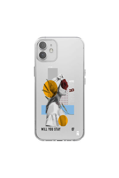 Casen iPhone 12 Anormal Design Transparent Silicone Phone Case