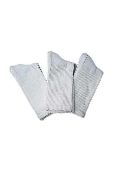 hefox 3 Pairs of Men's Sole Towel Toe Seamless Solid Color Premium Sports Socks