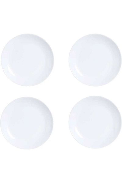 Luminarc Diwali Cake Plate White 6 Pieces 19cm