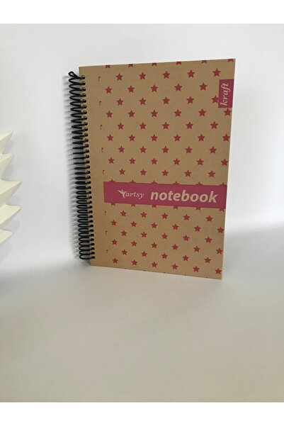 notin paper 17x24 Kareli Kraft Sert Kapaklı 120 Yaprak Defter