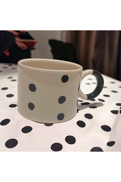 Merin Black Spotted Mug