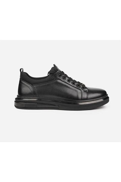 Pierre Cardin PC 10201 Black Leather Casual Shoes