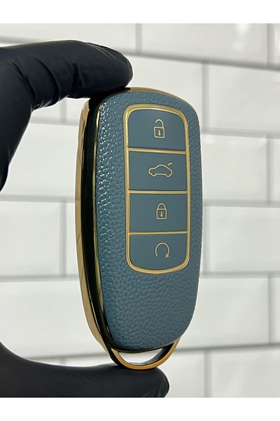 BARKAS ELEKTRONİK Chery Tiggo 8 Pro Smart Key Case Gray Gold