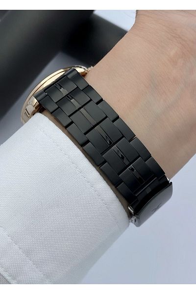 Daniel Klein Men's Wristwatch Steel Strap Black Color 3 Atm Water Resistance