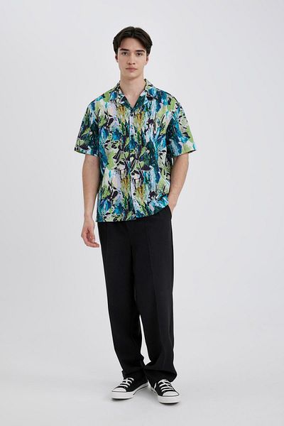 DeFacto Wide Mold Summer Apaş Collar T unumgängliche Teryyile-Kleidung