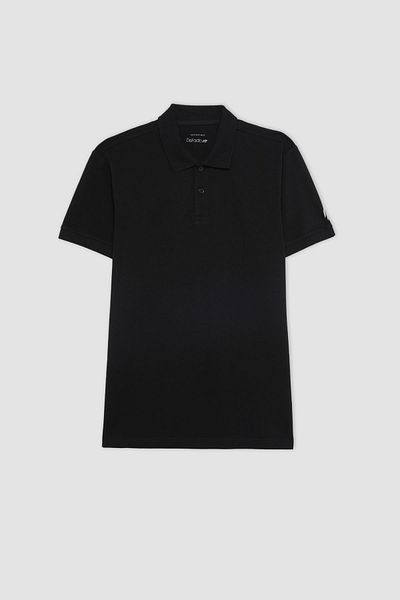 DeFacto Κοντό μανίκι Slim Fit βαμβακερό μπλουζάκι πόλο - V2910az24sp