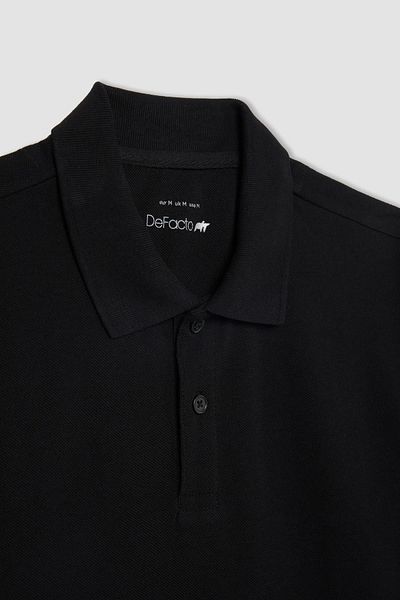 DeFacto Κοντό μανίκι Slim Fit βαμβακερό μπλουζάκι πόλο - V2910az24sp