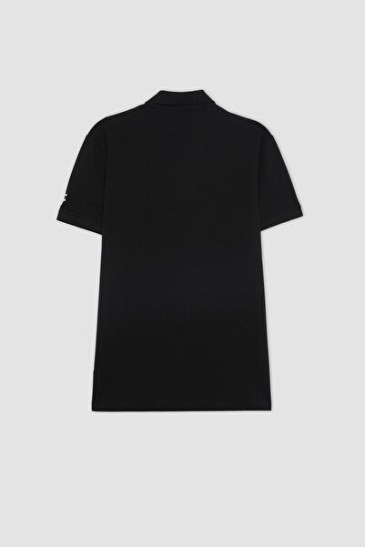 DeFacto Fit Slim Fit Slim Fit Krátky rukáv Bavlnené športové polo tričko V2910az24sp